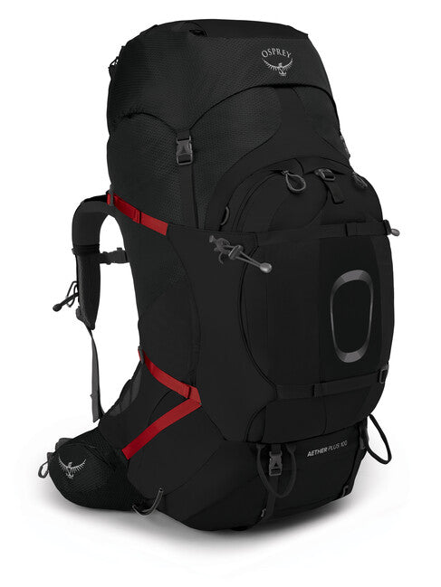 Osprey Aether Plus 100 zaino da trekking, nero