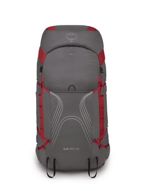 Osprey Eja Pro 55 zaino da trekking, dale grey/poinsettia red