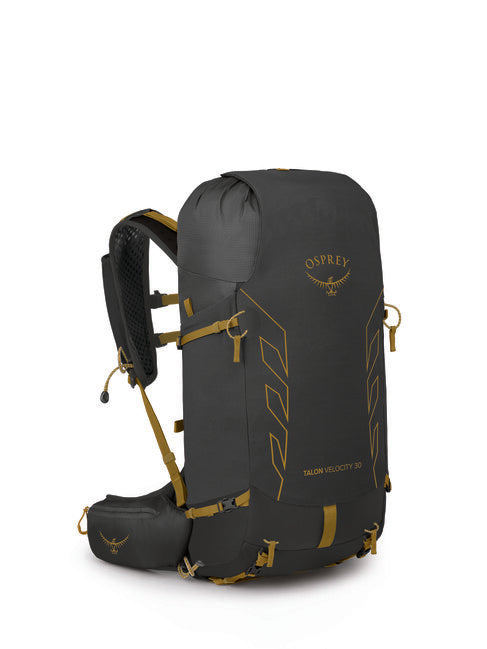 Osprey Talon Velocity 30 zaino da trekking, dark charcoal/tumbleweed yellw