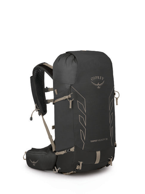 Osprey Tempest Velocity zaino da trekking 30, dark charcoal/chiru tan