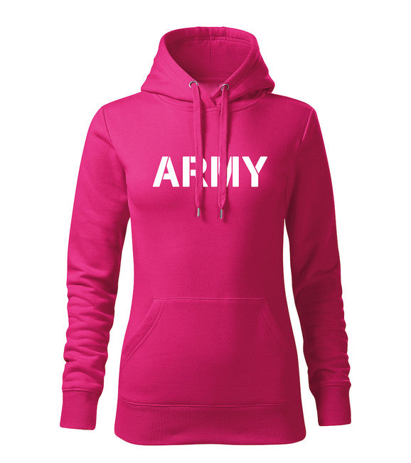 DRAGOWA Felpa con cappuccio da donna army, rosa 320g/m2