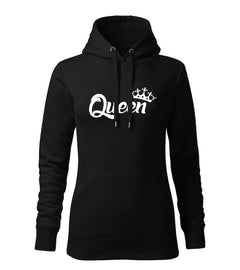 DRAGOWA felpa con cappuccio da donna queen 320 g/m², nero