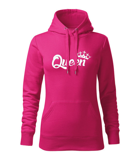 DRAGOWA Queen felpa con cappuccio da donna, rosa 320g/m2