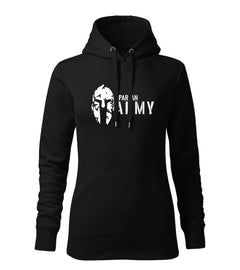 DRAGOWA felpa con cappuccio da donna Spartan army 320 g/m², nero