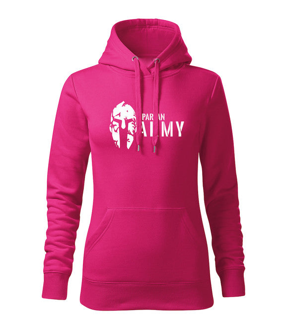 DRAGOWA Spartan Army felpa con cappuccio 320g/m2, rosa