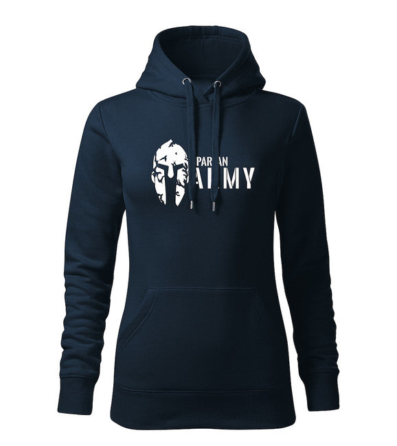 DRAGOWA Spartan Army felpa con cappuccio donna, blu scuro 320g/m2
