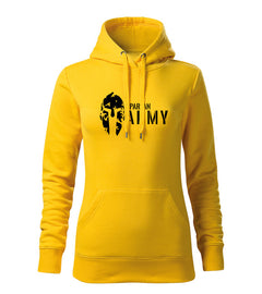 DRAGOWA felpa con cappuccio da donna Spartan army 320 g/m², giallo