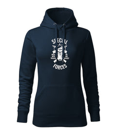 DRAGOWA felpa con cappuccio da donna special forces 320 g/m², blu scuro