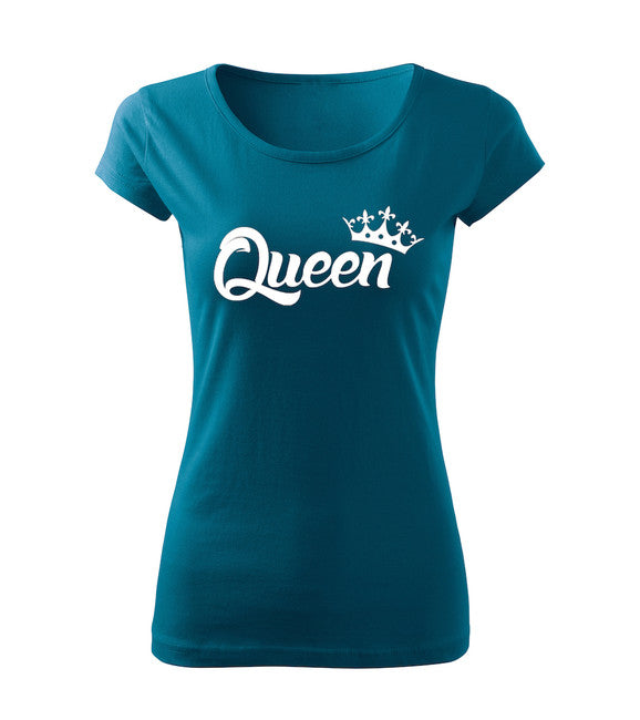 DRAGOWA queen t-shirt corta 150g/m2, blu petrolio