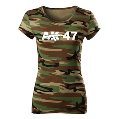DRAGOWA t-shirt da donna AK-47 150 g/m², mimetico