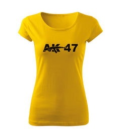 DRAGOWA t-shirt da donna AK-47 150 g/m², giallo
