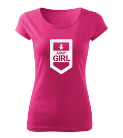 DRAGOWA women's t-shirt army girl 150 g/m², pink
