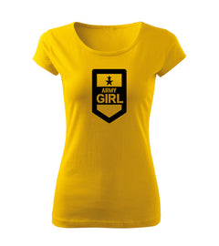 DRAGOWA women's t-shirt army girl 150 g/m², yellow