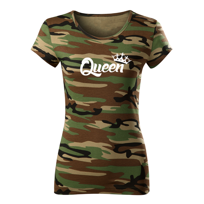 DRAGOWA Queen maglietta da donna 150g/m2, mimetico
