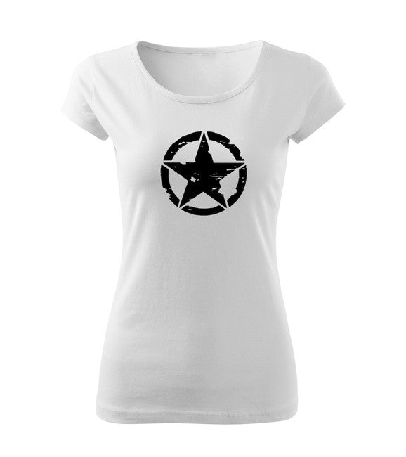 DRAGOWA Star t-shirt, bianco 150g/m2