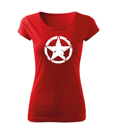 DRAGOWA t-shirt da donna star 150 g/m², rosso