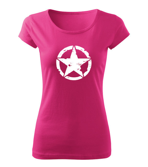 DRAGOWA Star t-shirt donna 150g/m2, rosa