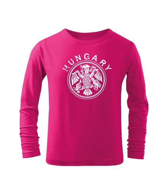 DRAGOWA Maglietta lunga da bambino Ungheria, rosa