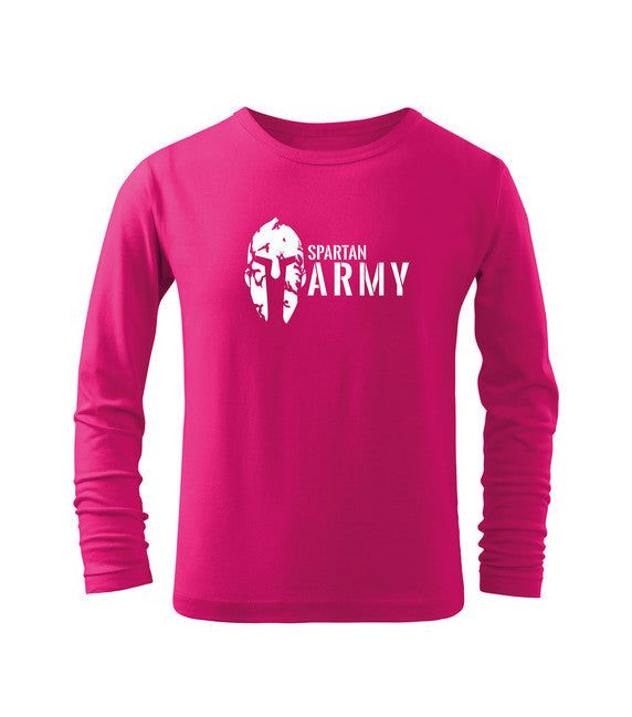 DRAGOWA Maglietta lunga per bambini Spartan army, rosa