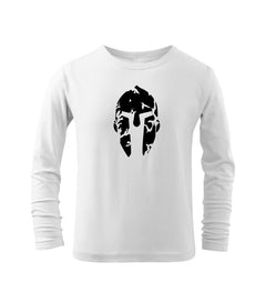 DRAGOWA t-shirt a maniche lunghe per bambini Spartan, bianco