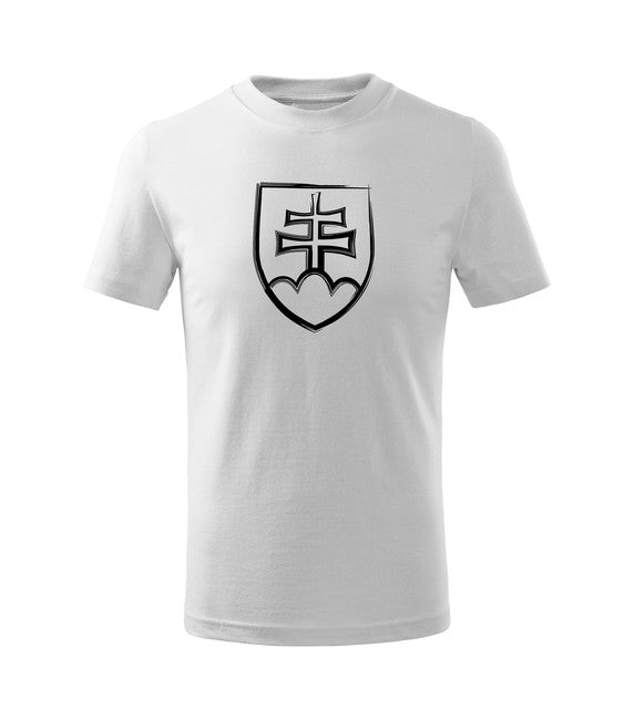 DRAGOWA Children's Short Sleeve T-Shirt, Slovak Emblem