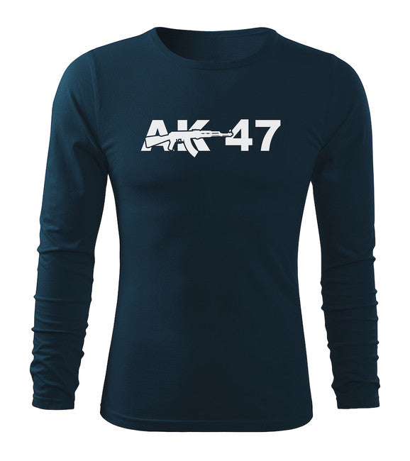 DRAGOWA AK-47 maglietta a maniche lunghe 160g/m2, blu scuro