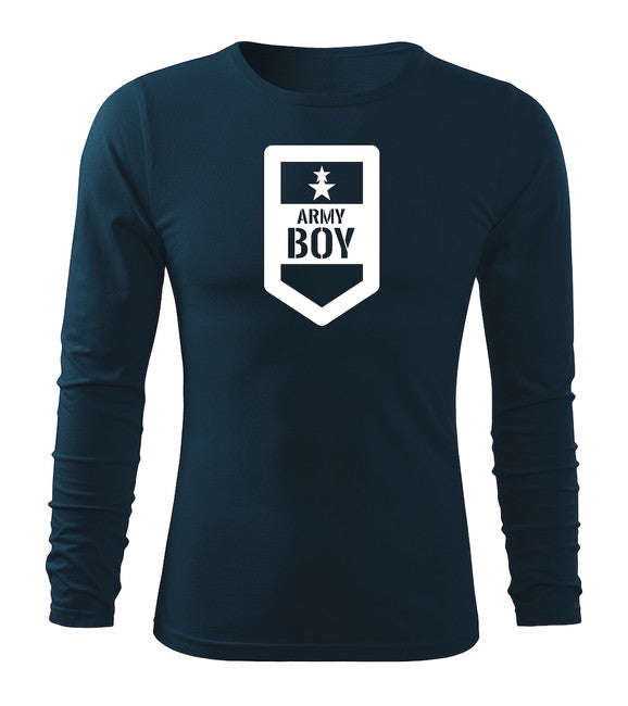 DRAGOWA Fit-T t-shirt manica lunga 160g/m2, blu scuro