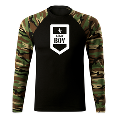 DRAGOWA Fit-T t-shirt a maniche lunghe army boy 160 g/m², woodland