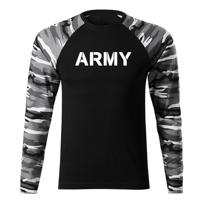 DRAGOWA Fit-T maglietta militare a maniche lunghe metro 160g/m2, army