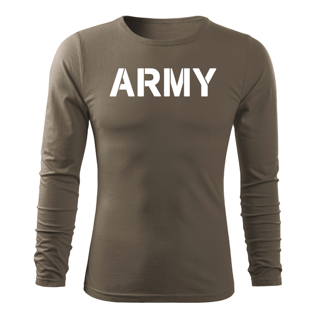 DRAGOWA Fit-T maglia a maniche lunghe 160g/m2, army oliva