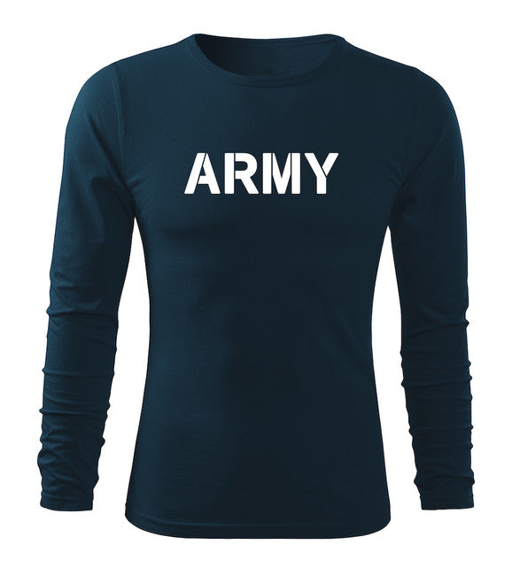 DRAGOWA Fit-T maglietta militare a maniche lunghe, blu navy 160g/m2