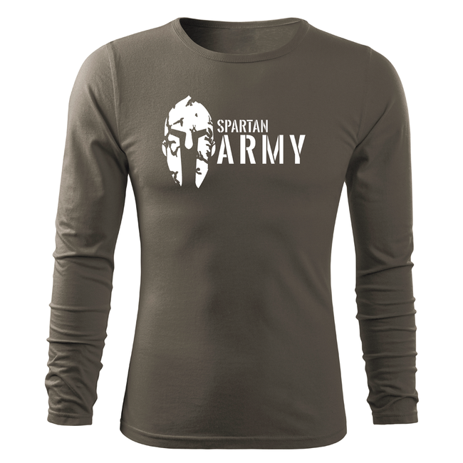 DRAGOWA Fit-T maglia a maniche lunghe hungary, oliva 160g/m2