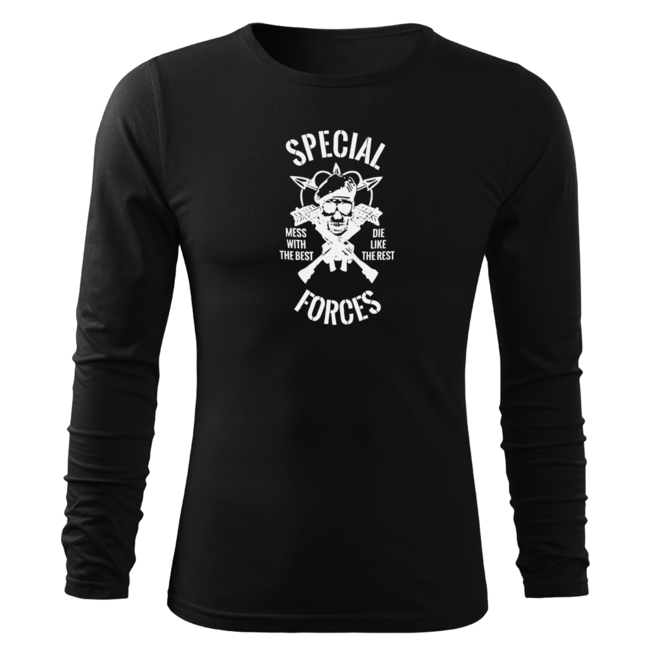 DRAGOWA Fit-T t-shirt manica lunga, nero 160g/m2