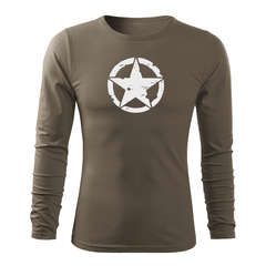 DRAGOWA Fit-T t-shirt a maniche lunghe star 160 g/m², verde oliva