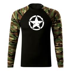 DRAGOWA Fit-T t-shirt a maniche lunghe star 160 g/m², woodland