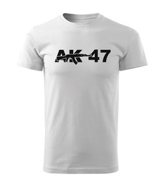 DRAGOWA t-shirt a maniche corte AK-47 160 g/m², bianco