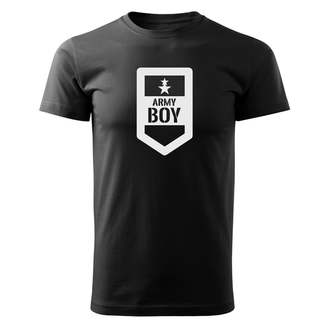 DRAGOWA Army Boy maglietta corta 160g/m2, nera