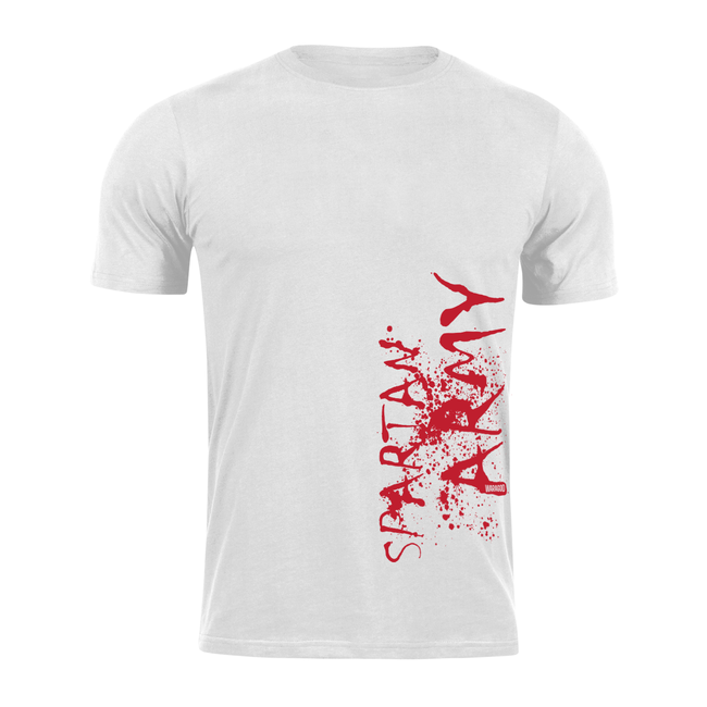 DRAGOWA Spartan Army t-shirt corta 160g/m2, bianco