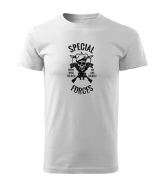 DRAGOWA t-shirt a maniche corte special forces 160 g/m², bianco