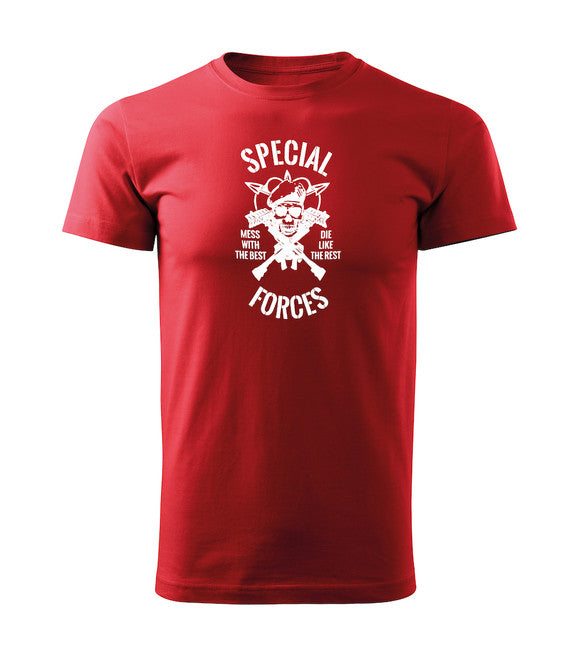 DRAGOWA T-shirt corta forze speciali 160g/m2, rosso