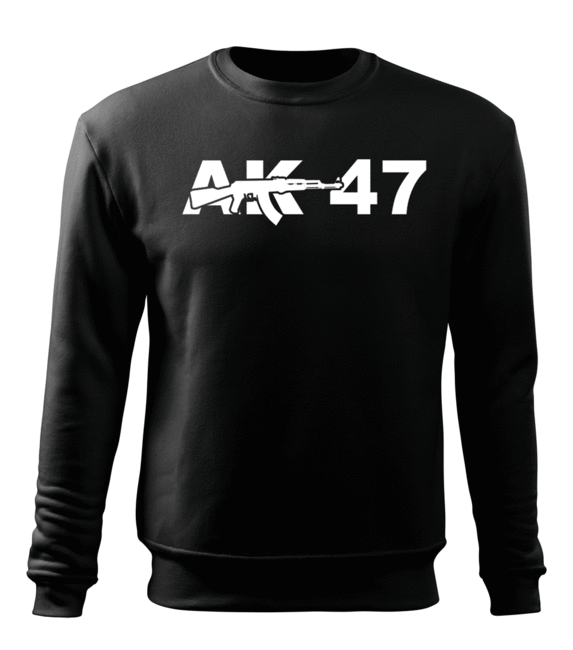 DRAGOWA AK-47 felpa da uomo, nera 300g/m2