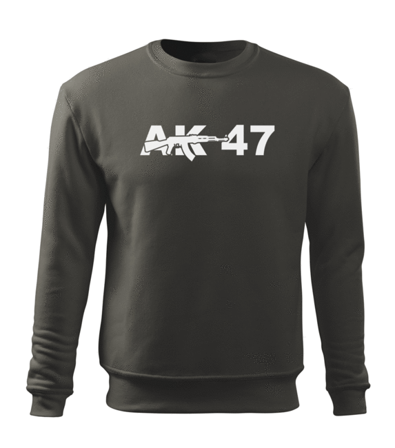 DRAGOWA AK-47 felpa da uomo, grigia 300g/m2