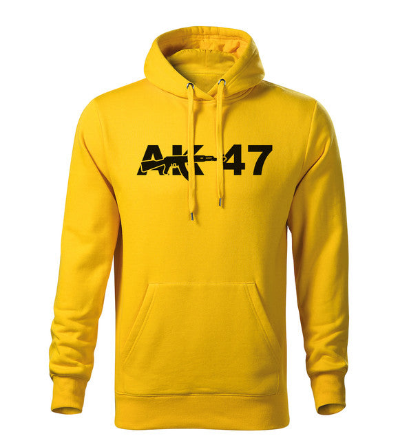 DRAGOWA Ak-47 felpa con cappuccio da uomo 320g/m2, gialla