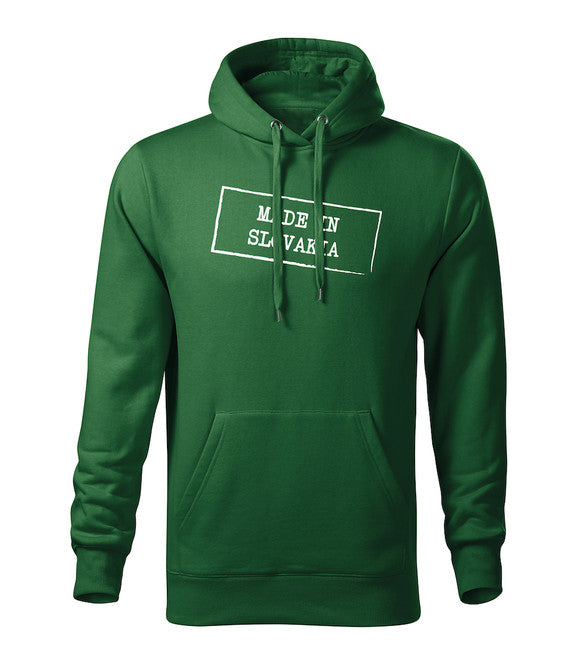 DRAGOWA Felpa con cappuccio da uomo, verde 320g/m2