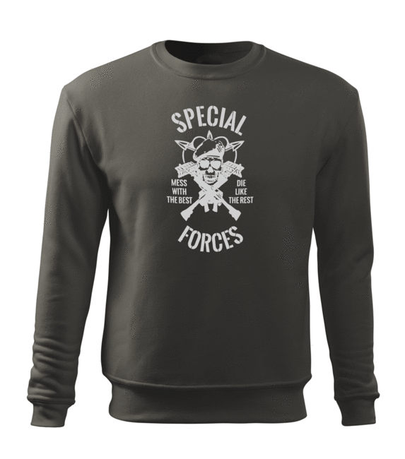DRAGOWA Special forces felpa da uomo 300g/m2, grigia
