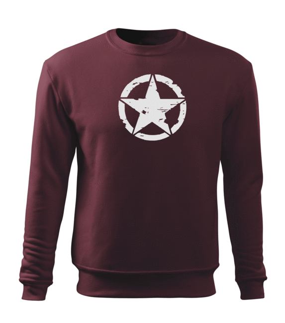 DRAGOWA Star felpa da uomo 300g/m2, bordeaux