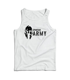 DRAGOWA canotta da uomo Spartan army 160 g/m², bianco