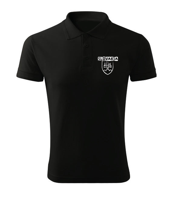 DRAGOWA Polo Slovakia polo, nera 200g/m2