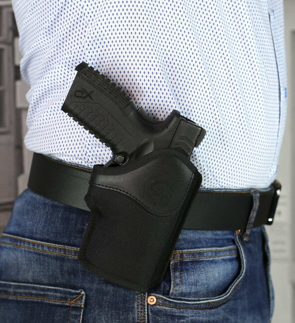 Falco Avery custodia in nylon aperta con fibbia 1911 45ACP, nero autentico