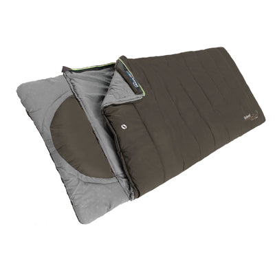 Outwell Contour Supreme sacco a pelo, caffé, cerniera sinistra